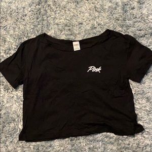 Black tee shirt from pink